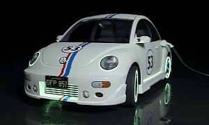 Electric Herbie The Love Bug Is an Imagined VW Beetle Movie Star