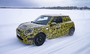 Electric MINI 3-door Prototype Tackles Arctic Circle During Cold Weather Testing Phase