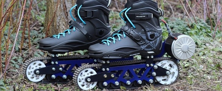 Electric off-road rollerblades