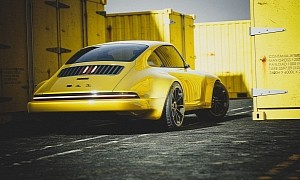 Electric Porsche 911 Rendered With 930 Influences