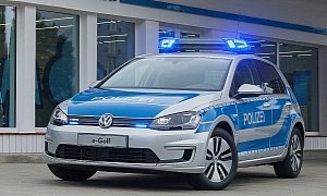 Electric Volkswagen Golf Becomes German Police Car