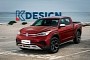 Electric Volkswagen Pickup Truck Rendered, May Happen by Decade's End