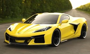Electrified C8 Chevy Corvette E-Ray Gets Quickly Imagined Without Any Camouflage