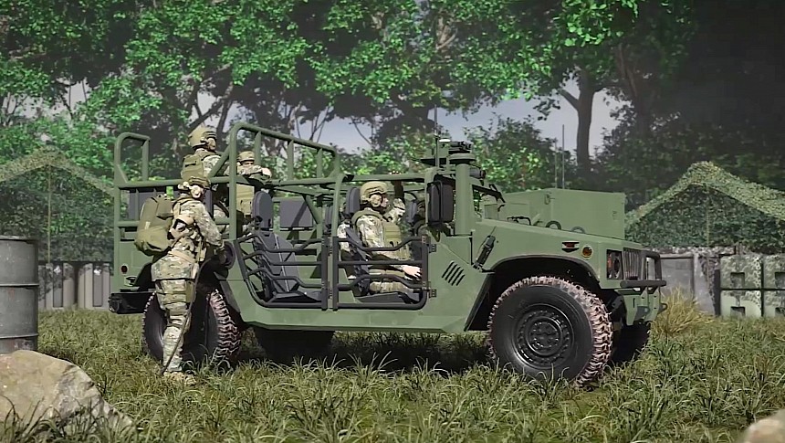 Humvee Charge rendering