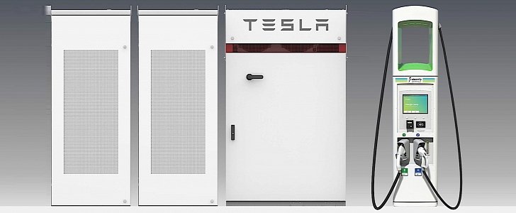 Electrify America chooses Tesla Powerpack