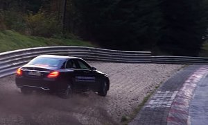 Electronics Saved this Mercedes Driver From Destroying a C-Class on Nurburgring
