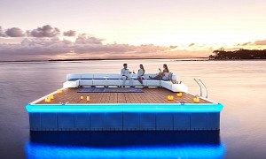 Elegant and Fully Customizable Waterscape Platform Is Your Own Private Island
