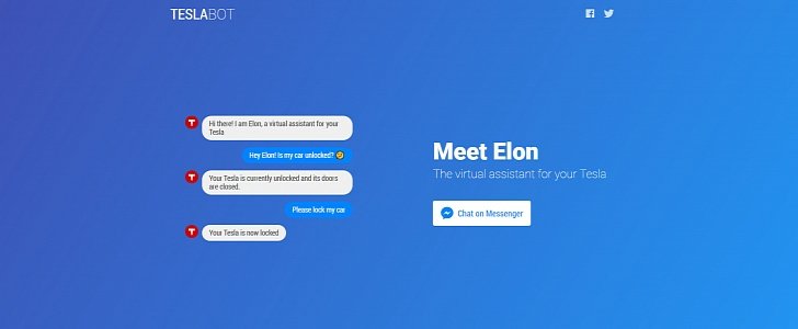 Elon, Tesla's Facebook chatbot