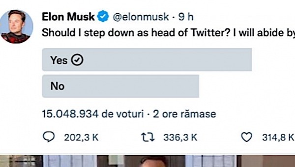 Elon Musk polls Twitter of his future as company CEO