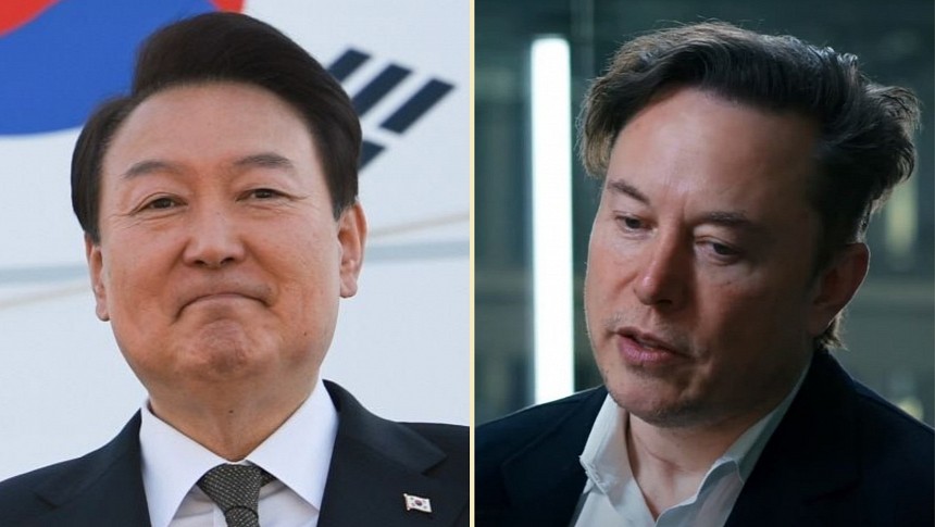 Elon Musk met South Korean President Yoon Suk Yeol