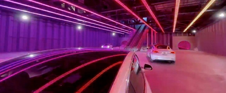 Elon Musk throws a tunnel rave to show off the near-completed first LVCC Loop