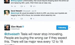 Elon Musk Promises "Major" Hardware Revisions Each Year For Tesla Cars