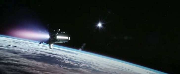 Rendering of SpaceX's Starship spacecraft