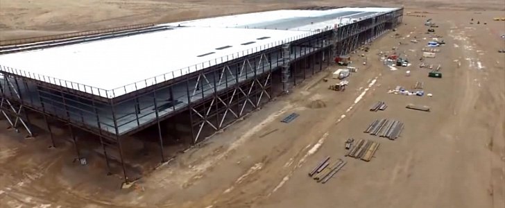 Tesla Gigafactory under construction
