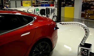 Elon Musk Still Wants Robotic Snakes Charging Up Your Tesla