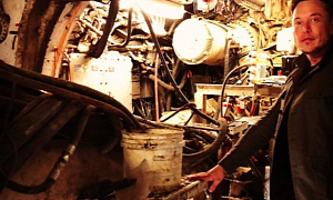 Here is Elon Musk, Touching His Boring Machine Deep in the Hole