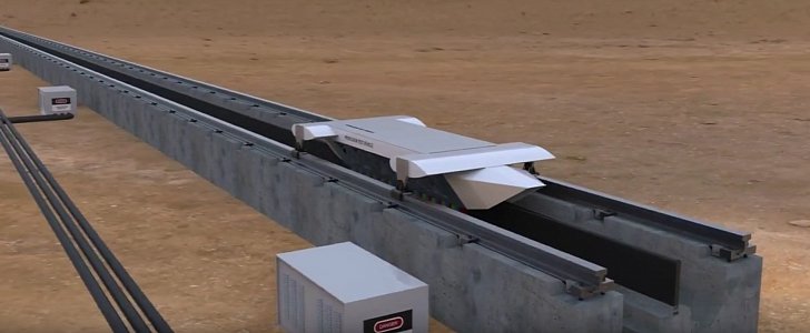 Hyperloop test track in Nevada