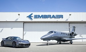 Embraer Jet Gets Matching Porsche 911 Turbo S Companion, Rich Folk Can Buy Both