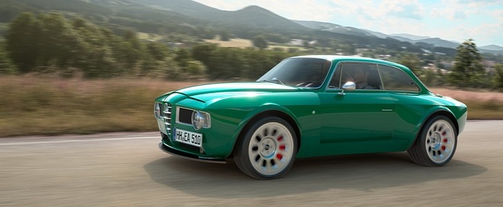 German company Emilia Auto interpretation classic Alfa Romeo Giulia GT 