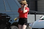 Emma Roberts Takes Her Range Rover Sport to the Nail Salon
