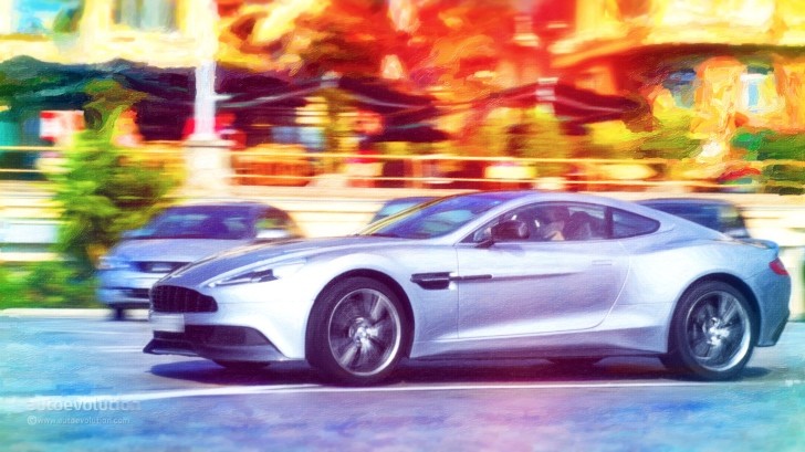 Engine Oil Painting - Aston Martin Vanquish