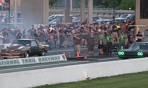Enigmatic Plymouth Road Runner Drags Turbo S10 and Fox Body, Someone Gets Walked