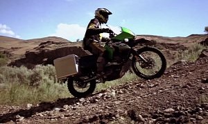 Enjoy This Touratech-Equipped Kawasaki KLR650 Playing in the Wild