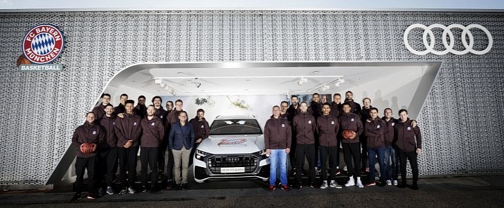 FC Bayern München basketball players gets new Audis ahead of the new season  
