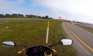 Epic and Silly GSX-R600 Fail and a Lucky Save