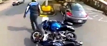Epic Fail: Incredible Lady Crashes Two Motorcycles