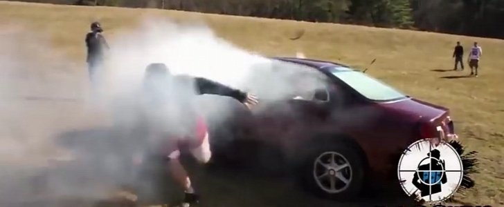 Punks Blow Up Fireworks in a Car for Fame, Get Burned
