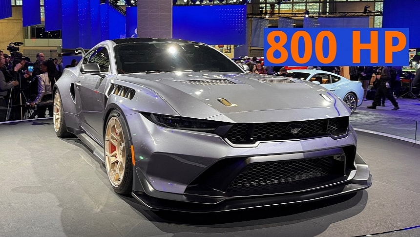Ford Mustang GTD on display at 2024 NY Auto Show