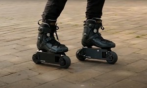 Escend Blades Electric Skates Place 800W of Power at Your Feet, Can Be Used With Any Shoes