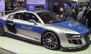 Essen 2011: ABT Audi R8 GT-R Police Car <span>· Live Video</span>