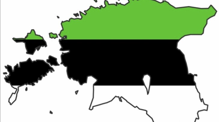 Greenified Map of Estonia