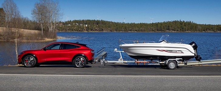 Ford Mustang Mach-E 2022 update towing capacity Europe