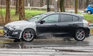 European 2022 Ford Focus Facelift Spied With New LED Signature Lighting