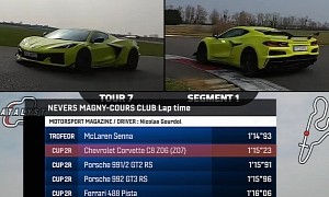 European Corvette Z06 Is Faster Than a 992 Porsche 911 GT3 RS at Magny-Cours