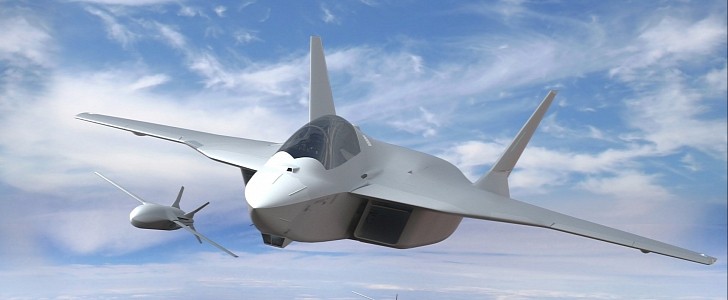 The new generation fighter jet will have powerful engines and massive firepower