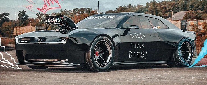 Dodge Charger Daytona SRT Concept blown Hemi V8 swap CGI by adry53customs 