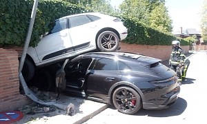 EV vs ICE Battle Taken to the Next Level in One Expensive Porsche Crash