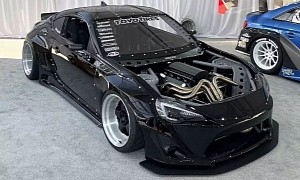 Even the Little Ones Get to Shine at SEMA, Here’s a Tube Chassis LS3 Toyota GT86