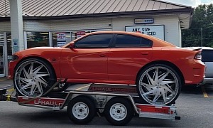 Ever Wondered What a Dodge Charger on 34-Inch Wheels Looks Like?