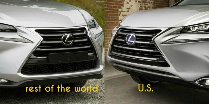 Lexus NX front difference