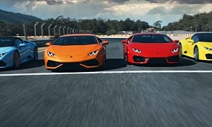 Every Lamborghini Huracan Model In the Line-Up Drifts In This Awesome Commercial