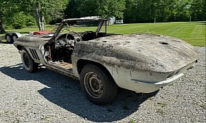 Everybody Wants This Almost Wrecked 1966 Corvette Trapped in a Burning Building