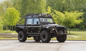 Evil-Looking Land Rover Defender 110 SVX Was an Actual James Bond Villain