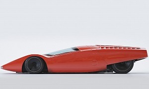 Evinetta Is a 1970s Ferrari Concept-Based EV Starring in Intense CGI Short Film