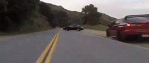 Evo Avoiding a Massive Crash with Gravel Exit Looks Like a Rally Stunt
