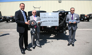 EvoBus Iberica Produced the 10,000th Mercedes-Benz Bus Chassis